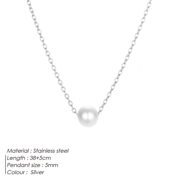 H15de45d813024e3d9cbc444cd7b3b6513.webp Minimalist Gold Pearl Stainless Steel Chain Necklace for Women