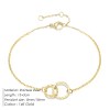 H21e9beb834e848e4af77abedb3f5c3f9X.webp Thin Stainless Steel Bracelet Minimalist Chain Women Adjustable Length Bracelet