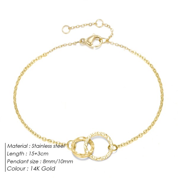 H21e9beb834e848e4af77abedb3f5c3f9X.webp Thin Stainless Steel Bracelet Minimalist Chain Women Adjustable Length Bracelet