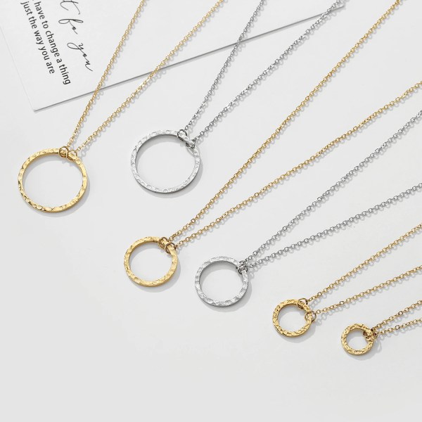 H2676a0e29d4e4c82a5cd2acf7e02aedcG.webp Hollow Circle Trendy Dainty Stainless Steel Charms Pendant Necklace
