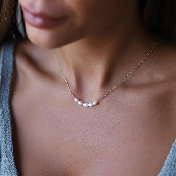 H36d3cd3fa0884e8e8f8d2c8862c0686dn.webp Stainless Steel Curved Freshwater Pearls Minimalist Link Chain Pendant Necklace