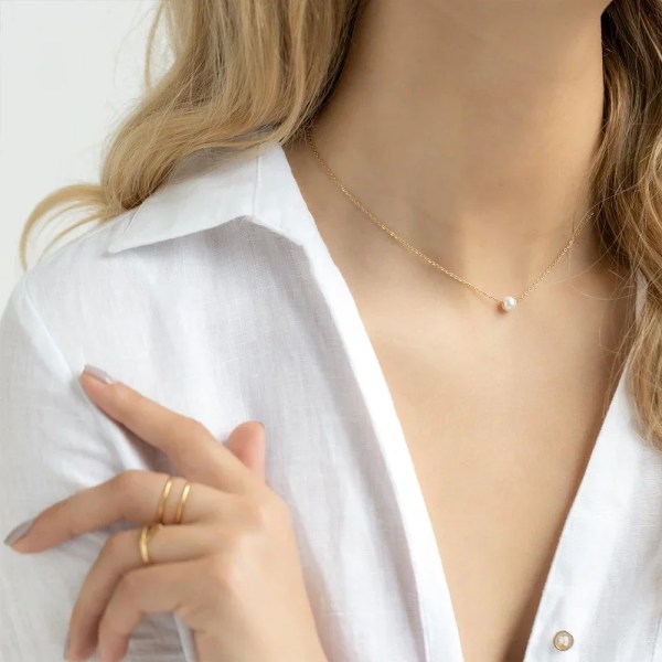 H398cd6dbaabc496ebca2bd08f779c3e0E.webp Minimalist Gold Pearl Stainless Steel Chain Necklace for Women