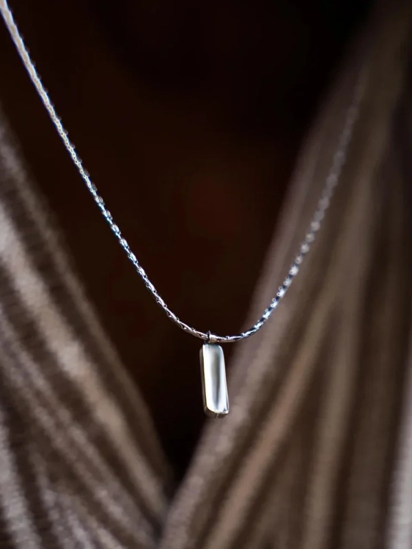 H456921c2b37c480aaa6907dcb1e70ffeZ.webp Fashion Trend Men's Stainless Steel Bone Chain Simple Necklace