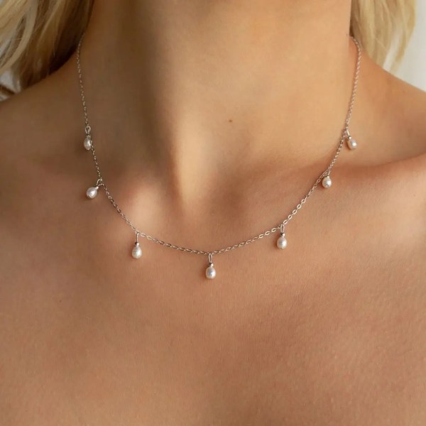 H5687cea4490e47ab9ee34671e1146e582-2.webp Aphria 14K Gold-Plated Pearl Tassel Necklace