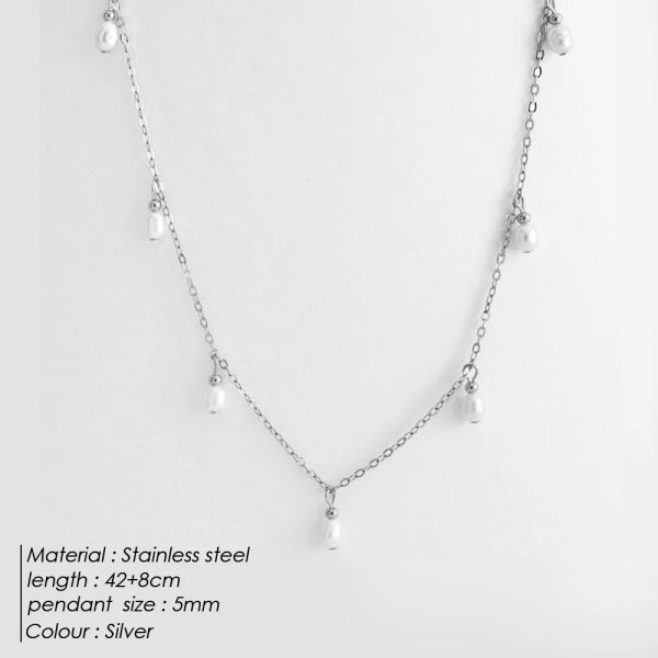 H688960a1220f41a1b03b580b294403fbK-4.webp Aphria 14K Gold-Plated Pearl Tassel Necklace