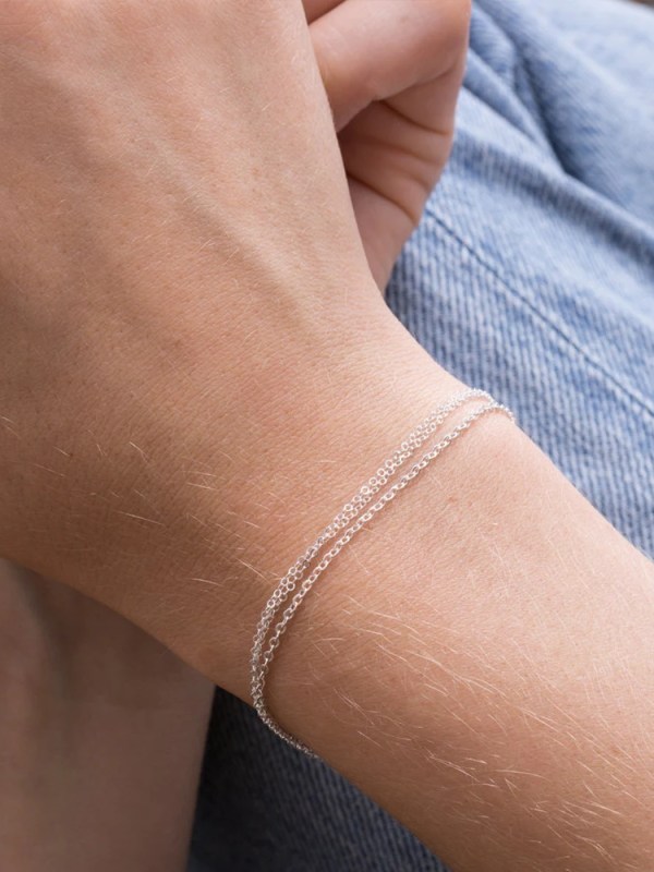 316L Stainless Steel Chain Cute Minimalist Bracelet Multi Layer Simple Thin