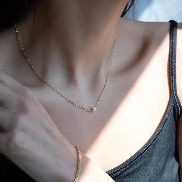 Hcabbf806490340978be67bf9e84cd4b6i.webp Minimalist Gold Pearl Stainless Steel Chain Necklace for Women