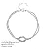Hd8142864955a497c9064365612b6968fk.webp Stainless Steel Gold Plated Couple Bracelet Classic Round Snake Chain Knotted Simple