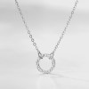 Hef2cfaaf885544519925606cd2969ed4N.webp Hollow Circle Trendy Dainty Stainless Steel Charms Pendant Necklace