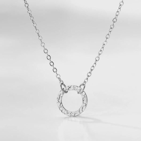 Hef2cfaaf885544519925606cd2969ed4N.webp Hollow Circle Trendy Dainty Stainless Steel Charms Pendant Necklace