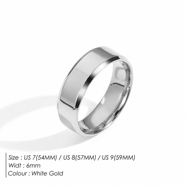 8929bbd3-295c-4da7-a0d6-099c8a58c894 Minimalist Style Smooth Band Rings Stainless Steel Gold-Plated Gender-Neutral Jewelry Fashion Men's Accessories