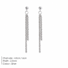 Gypsophila Cauliflower Chain Pendant Earrings for Women Stainless Steel Office/Career Engagement Simple Style Fashion