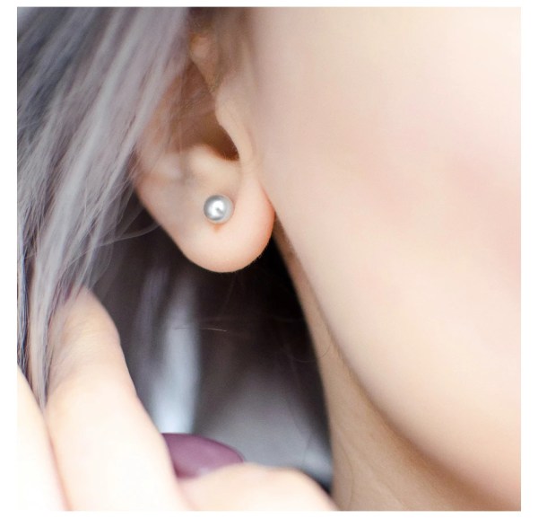 H18b1cc531540487cba34b4d73f3a337fi.webp Trendy Stainless Steel Ball Shape Simulated Pearl Stud Earrings for Women-Party Occasion