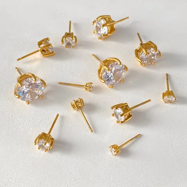 H18c1df1739a34797885dbe1356edad1ab.webp Stud Earrings Minimalist Style Zircon Elements Daily Commute Dating Social Versatile Fashion Earring