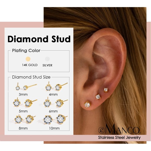 H1e8616a3797e409a99daff7a46469985x.webp Stud Earrings Minimalist Style Zircon Elements Daily Commute Dating Social Versatile Fashion Earring