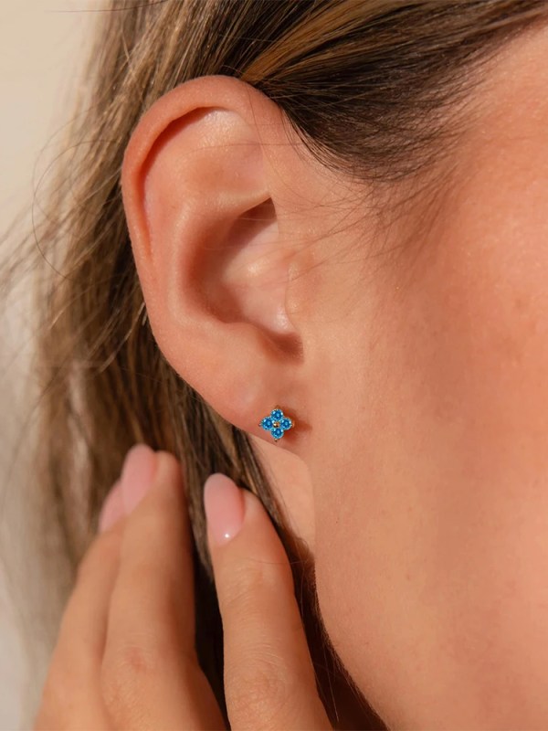 H200d66a750b740d49f648bece524b528q.webp Dainty Flower Stainless Steel Butterfly Stud Earrings for Women Cartilage Ear Ring Cute Zircon