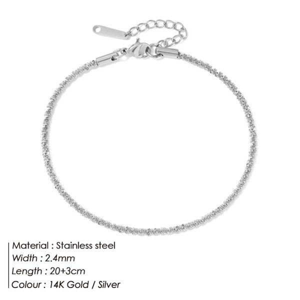 H204f784ef535433185edd40883844525L.webp Stainless Steel Delicate Compact Cauliflower Chain Anklet Fashion Charm Women