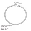 H3193be590a024324839aacdbe7cc0bb1p.webp Silver Color Snake Chain Anklet Women Beach Chain Anklet Gifts Stainless Steel Men's Blade Chain