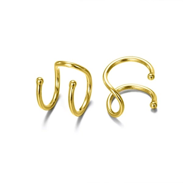 H334758087a634c8f8fbcacbbad399d38h.webp Unisex Classic Stainless Steel 14K Gold Plated Luxury Clip-on Earrings for Party Occasions