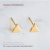 H3eb96b21d54d40a7a3fed117b0f96cdac.webp Premium Classic 14K Gold Plated Stainless Steel Stud Earrings Women Glossy Triangle Simple Charm Jewelry