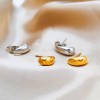 H3f697ca63f3f4edfb647afa2a6f19590R.webp Waterdrop Piercing Earrings 316 Stainless Steel Round Smooth Chunky Earrings Wholesale