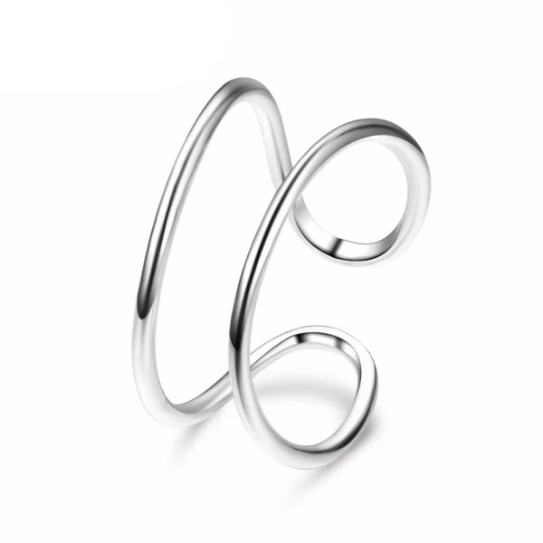 H751e4b5e7079430a99b2af0f873cdca2i-1.webp INS Hot Double Layer 14K Gold Plated Stainless Steel Women's Trendy Resizable Ring