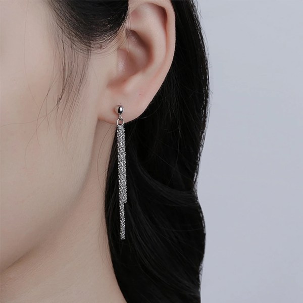 H7711a676696546e4ad9d05675a9a07c8v-1.webp Gypsophila Cauliflower Chain Pendant Earrings for Women Stainless Steel Office/Career Engagement Simple Style Fashion