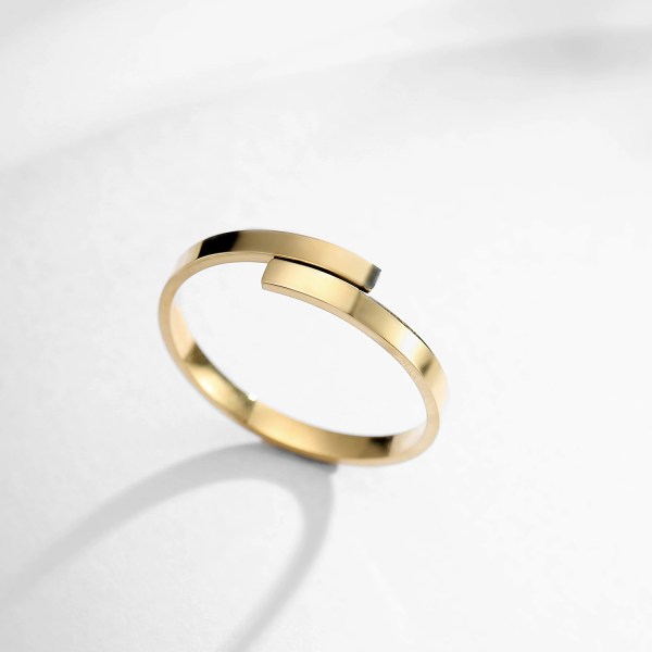 H7fb838c0c9eb4e1382a04a843ae2406d5.webp Custom Engraved Trendy Princess Cut Adjustable Open Rings Stainless Steel 14K Gold Plated