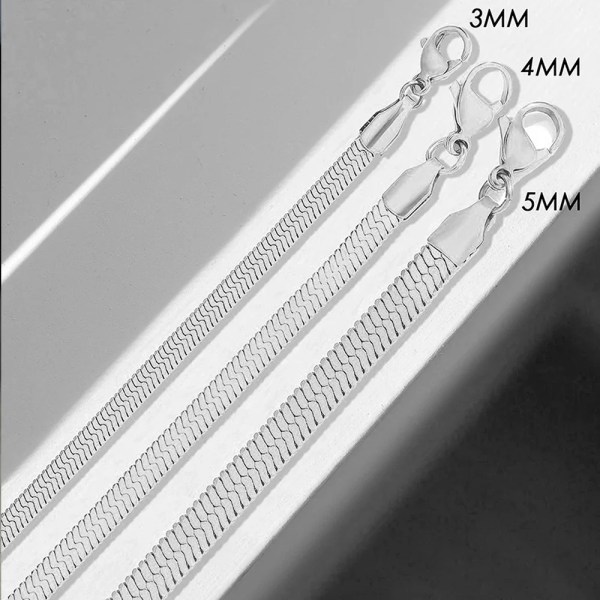 H8e02267e6e714a7d83e363f188cbf6efz.webp Silver Color Snake Chain Anklet Women Beach Chain Anklet Gifts Stainless Steel Men's Blade Chain