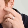 Ha0d26c9076824bb1844c3a842a3b7efb3.webp Minimalist Style Smooth Band Rings Stainless Steel Gold-Plated Gender-Neutral Jewelry Fashion Men's Accessories