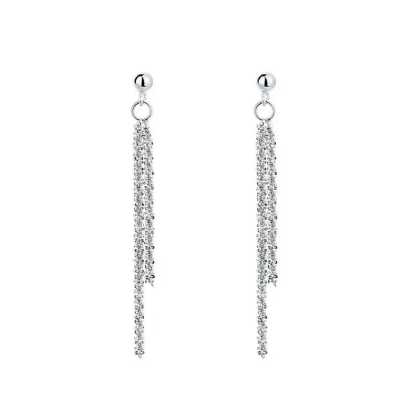 Ha55f362157354e34951ae21e8d8b12b4N-1.webp Gypsophila Cauliflower Chain Pendant Earrings for Women Stainless Steel Office/Career Engagement Simple Style Fashion