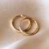 Hbba8e294bc4e43dd907706968e01c313u.webp Trendy Party 316L Stainless Steel Hoop Earrings 18K Gold Plated for Men Women