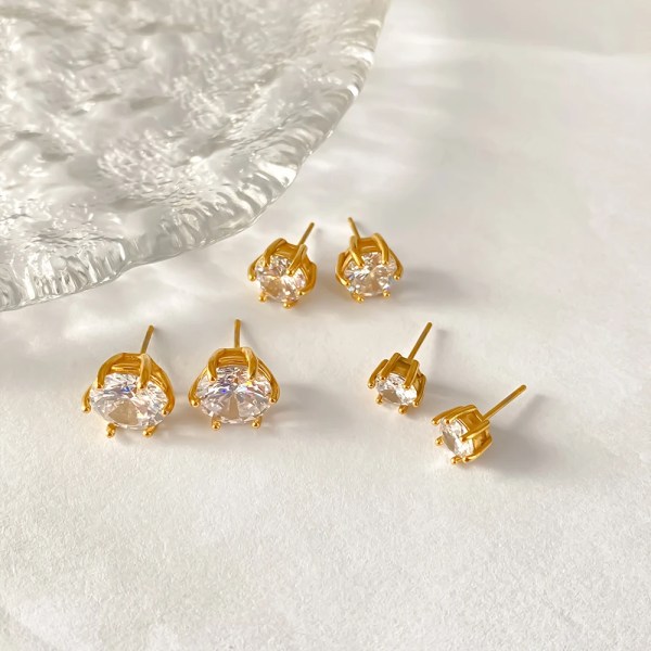 Hc10c693e033a4f149584c29ea707d24do.webp Stud Earrings Minimalist Style Zircon Elements Daily Commute Dating Social Versatile Fashion Earring