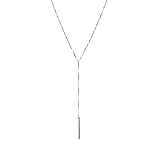 Hce9ce5f298be4c7d8349f7818dbad1e10.webp Y Shaped Pendant Long Chain Necklace 316l Stainless Steel Chain Choker Necklaces for Women