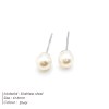 Hdadf2a33e5ba4a7d88e68ad81a306c1aD.webp Trendy Stainless Steel Ball Shape Simulated Pearl Stud Earrings for Women-Party Occasion