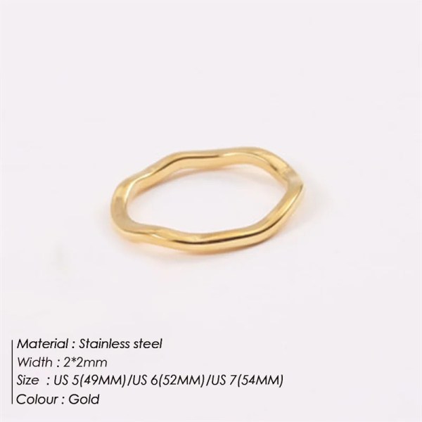 Heed3a04f97c7405d949ef9b2bf4505ccO.webp Irregular Wave Rings Trendy Simple Geometric Handmade Jewelry for Women Couple